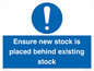 MV12262: Ensure New Stock Is Placed Behind Existing Stock Sign