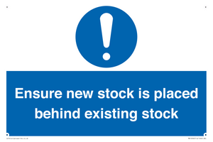 MV12262: Ensure New Stock Is Placed Behind Existing Stock Sign