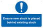MV12262: Ensure New Stock Is Placed Behind Existing Stock Sign