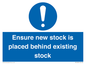 MV12262: Ensure New Stock Is Placed Behind Existing Stock Sign