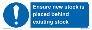 MV12262: Ensure New Stock Is Placed Behind Existing Stock Sign