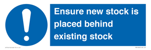 MV12262: Ensure New Stock Is Placed Behind Existing Stock Sign