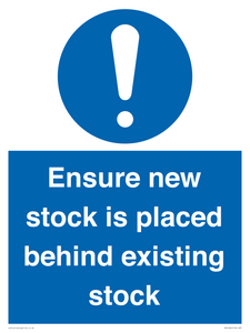 MV12262: Ensure New Stock Is Placed Behind Existing Stock Sign