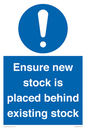 MV12262: Ensure New Stock Is Placed Behind Existing Stock Sign