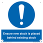 MV12262: Ensure New Stock Is Placed Behind Existing Stock Sign