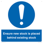 MV12262: Ensure New Stock Is Placed Behind Existing Stock Sign