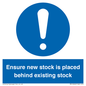 MV12262: Ensure New Stock Is Placed Behind Existing Stock Sign