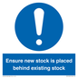 MV12262: Ensure New Stock Is Placed Behind Existing Stock Sign