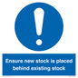 MV12262: Ensure New Stock Is Placed Behind Existing Stock Sign
