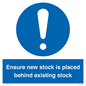 MV12262: Ensure New Stock Is Placed Behind Existing Stock Sign