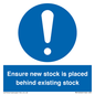 MV12262: Ensure New Stock Is Placed Behind Existing Stock Sign