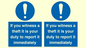 MV12264: If You Witness A Theft It Is Your Duty To Report it Immediately Sign