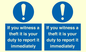 MV12264: If You Witness A Theft It Is Your Duty To Report it Immediately Sign