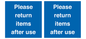 MV12268: Please Return Items After Use Sign