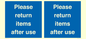 MV12268: Please Return Items After Use Sign