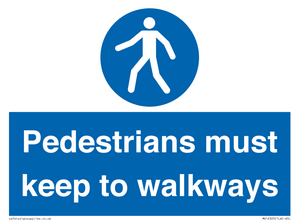 MV12323:  Pedestrians must keep to walkways
