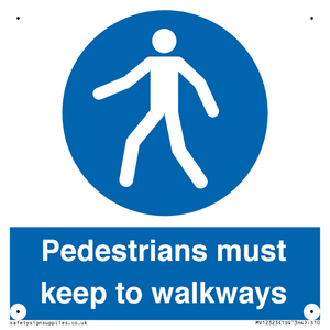 MV12323:  Pedestrians must keep to walkways