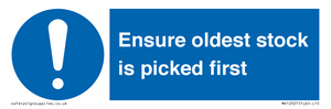 MV12327: Ensure oldest stock is picked first sign