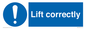 MV12329: Lift correctly sign