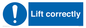 MV12329: Lift correctly sign