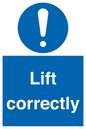 MV12329: Lift correctly sign