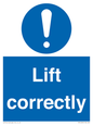 MV12329: Lift correctly sign