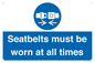 MV12337: Seatbelts must be worn at all times