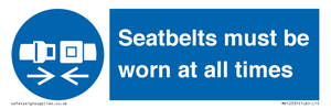 MV12337: Seatbelts must be worn at all times
