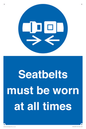 MV12337: Seatbelts must be worn at all times