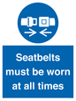 MV12337: Seatbelts must be worn at all times