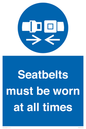 MV12337: Seatbelts must be worn at all times