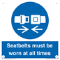 MV12337: Seatbelts must be worn at all times