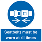 MV12337: Seatbelts must be worn at all times
