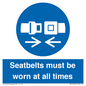 MV12337: Seatbelts must be worn at all times