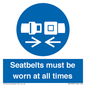 MV12337: Seatbelts must be worn at all times