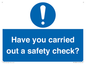 MV12386: Have you carried out a safety check?