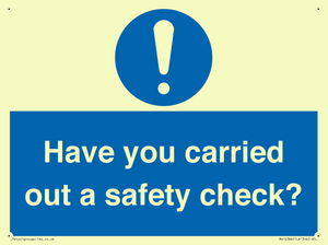 MV12386: Have you carried out a safety check?