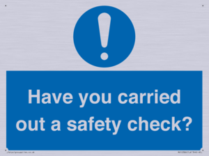 MV12386: Have you carried out a safety check?