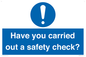MV12386: Have you carried out a safety check?