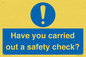 MV12386: Have you carried out a safety check?