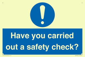 MV12386: Have you carried out a safety check?