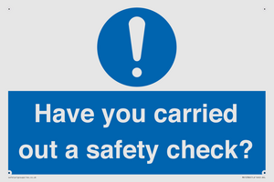 MV12386: Have you carried out a safety check?