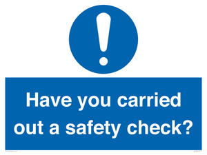 MV12386: Have you carried out a safety check?