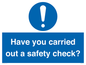 MV12386: Have you carried out a safety check?