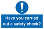 MV12386: Have you carried out a safety check?
