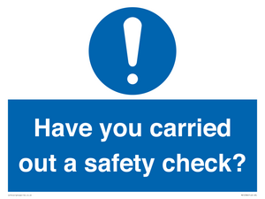 MV12386: Have you carried out a safety check?