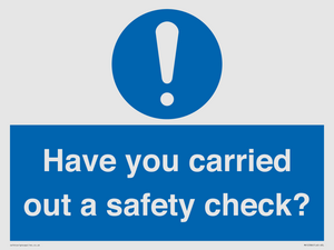 MV12386: Have you carried out a safety check?