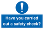 MV12386: Have you carried out a safety check?