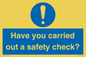 MV12386: Have you carried out a safety check?