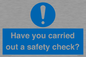 MV12386: Have you carried out a safety check?